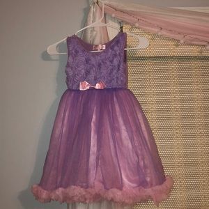 Pink and purple layered girls dress!